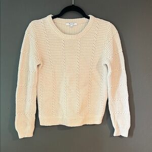 Madewell Cream Crew Neck Sweater